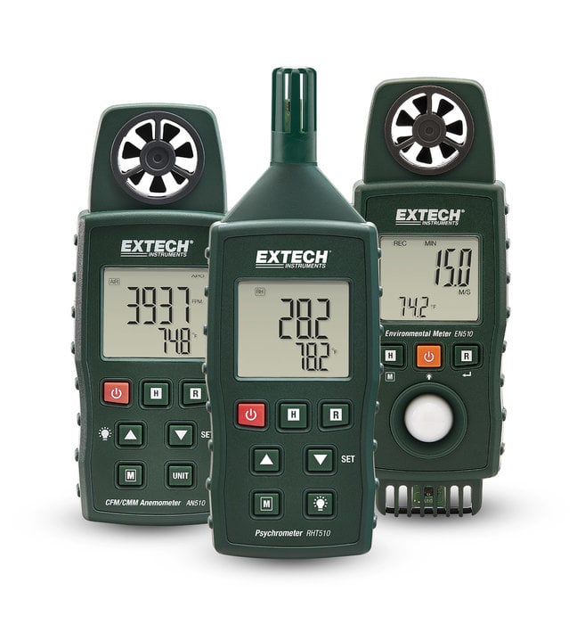 Nieuwe Extech-meters voor HVACR- en IAQ-professionals: